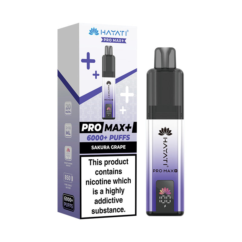 Hayati Pro Max+ 6K Prefilled Pod Kit Sakura Grape