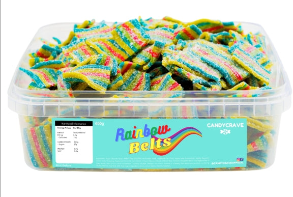 Candy Crave sour rainbow belt tub