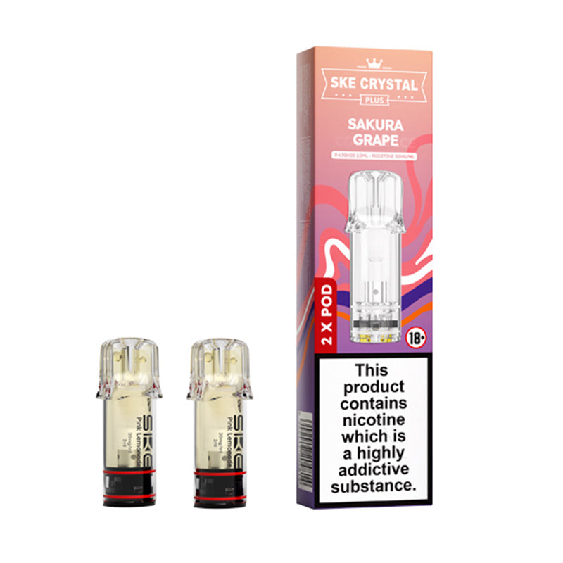 SKE Crystal Plus Prefilled Pods 2 Pack (SAKURA GRAPE)
