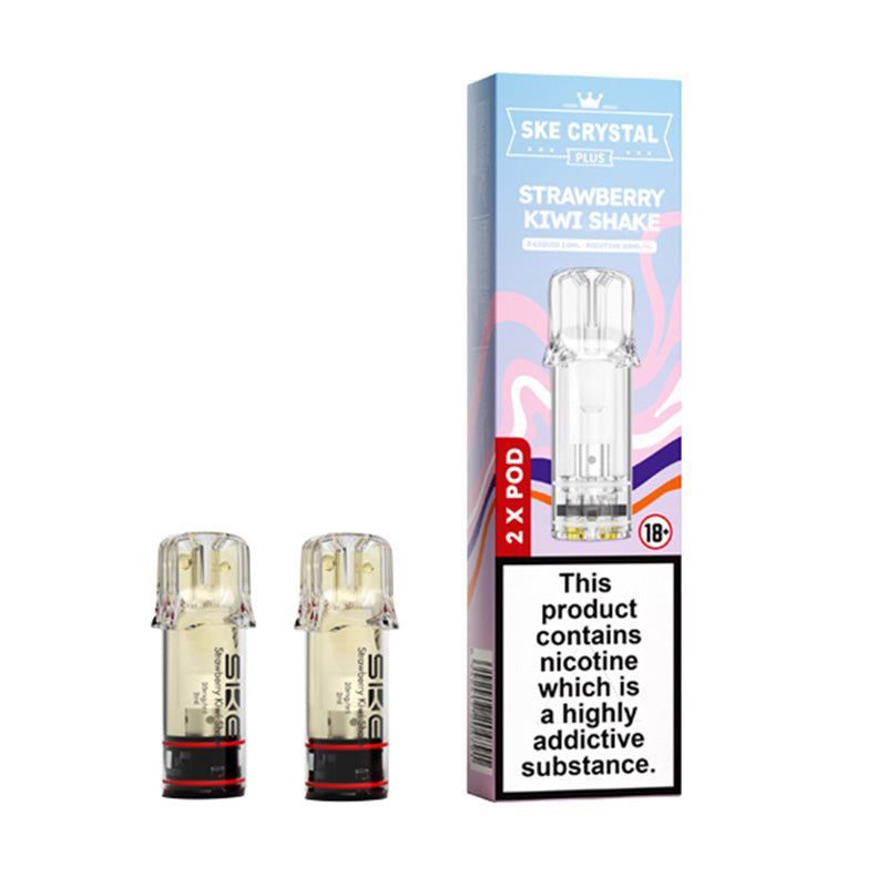 SKE Crystal Plus Prefilled Pods 2 Pack (STRAWBERRY KIWI SHAKE)
