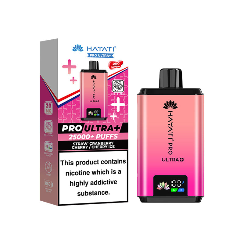 Hayati Pro Ultra+ 25K Prefilled Pod Kit Strawberry Cranberry Cherry-Cherry Ice