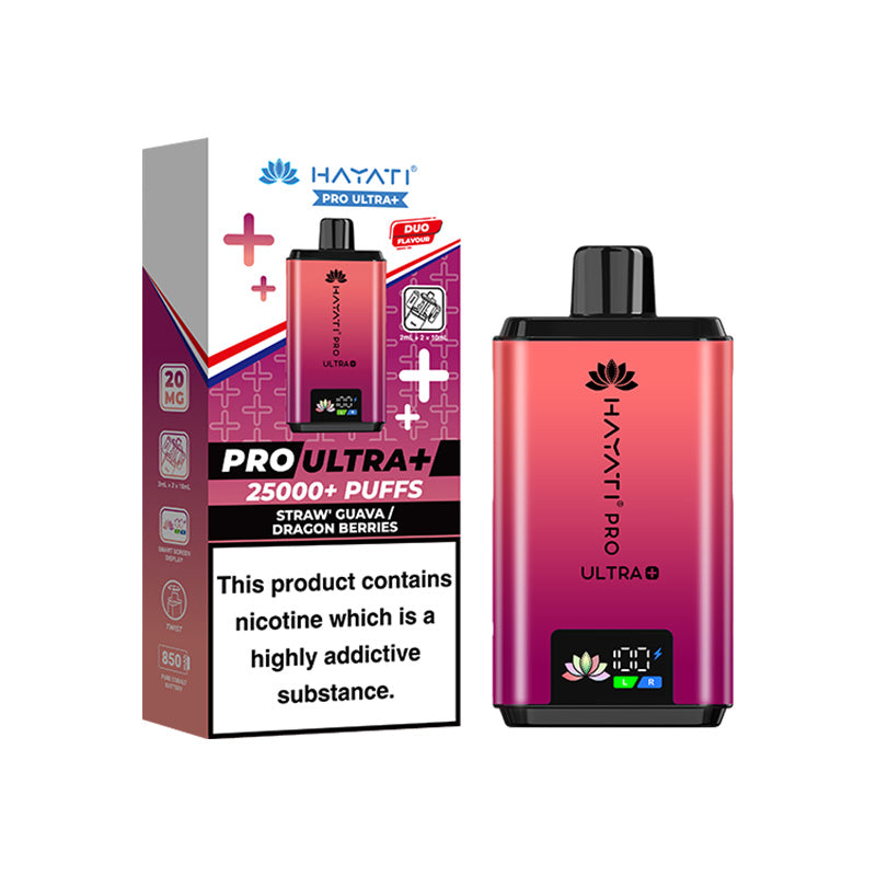 Hayati Pro Ultra+ 25K Prefilled Pod Kit Strawberry Guava - Dragon Berries