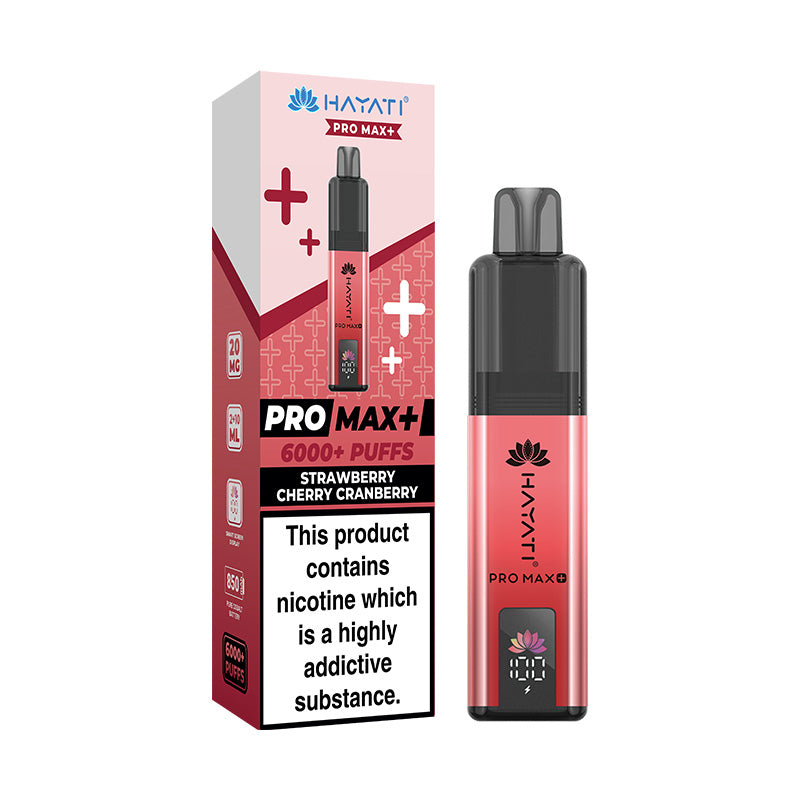 Hayati Pro Max+ 6K Prefilled Pod Kit Strawberry Cherry Cranberry