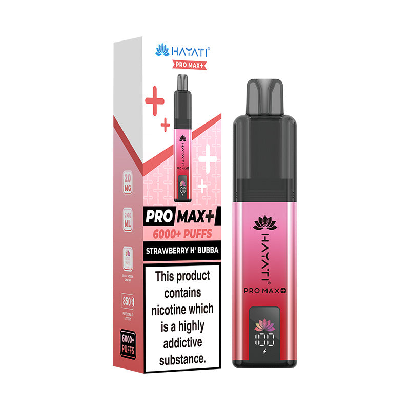 Hayati Pro Max+ 6K Prefilled Pod Kit Strawberry H'bubba