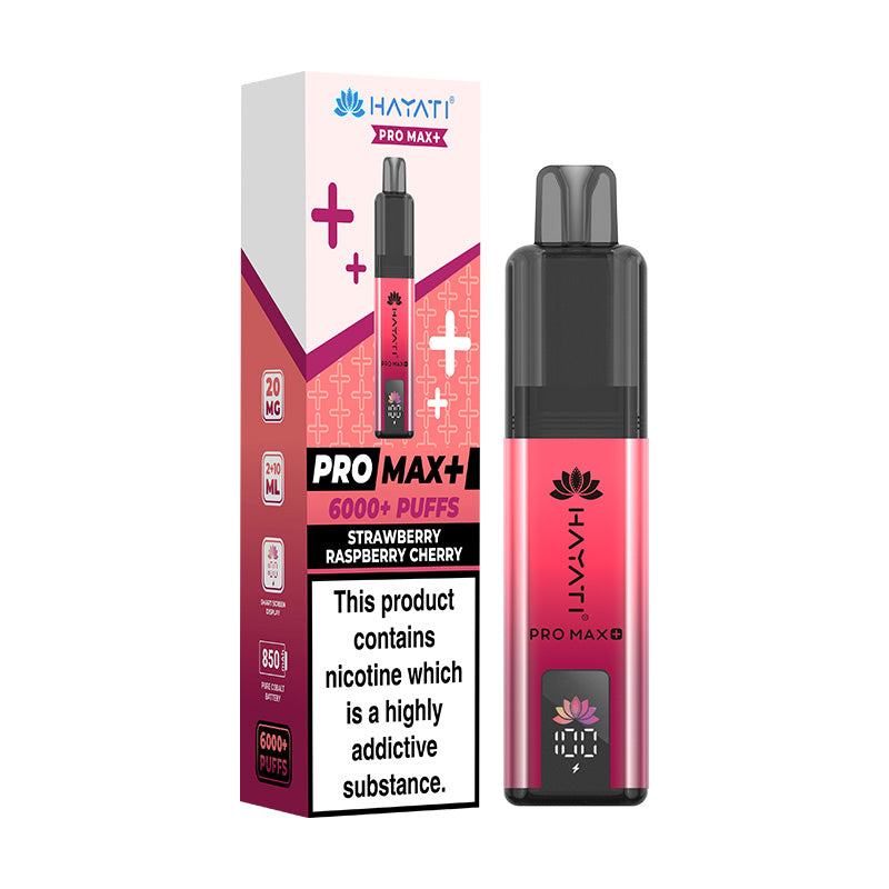 Hayati Pro Max 6K Prefilled Pod Kit Strawberry Raspberry Cherry