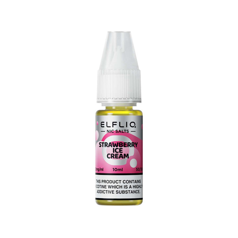 Elfliq 20mg Nic Salt (STRAWBERRY SNOOW-ICE CREAM)