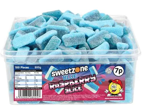 Sweetzone Blue Raspberry Slices Tub