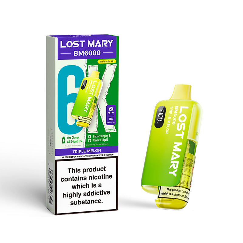 Lost Mary BM6000 Refillable Kit (TRIPLE MELON)