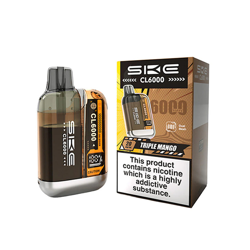 SKE Crystal CL6000 Legal Big Puff Device (TRIPLE MANGO)