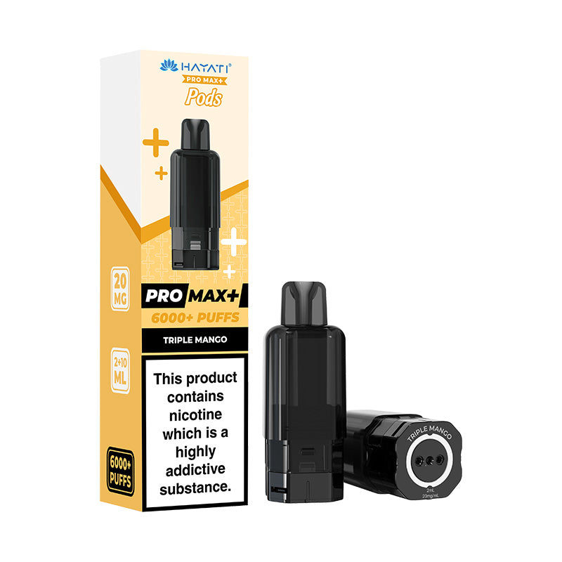 Hayati Pro Max+ 6K Prefilled Replacement Pods Triple Mango