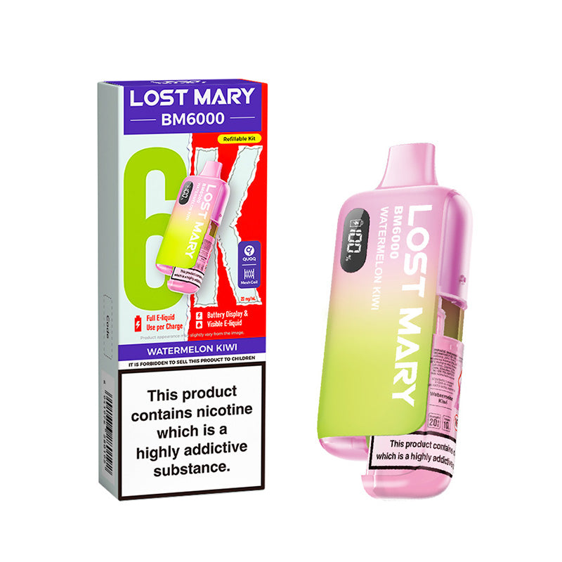 Lost Mary BM6000 Refillable Kit (WATERMELON KIWI)