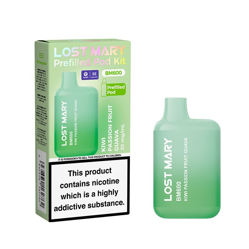Lost Mary BM600 Prefilled Pod Kit (KIWI PASSIONFRUIT GUAVA)
