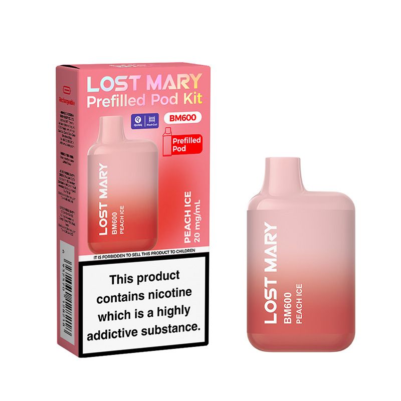 Lost Mary BM600 Prefilled Pod Kit (PEACH ICE)