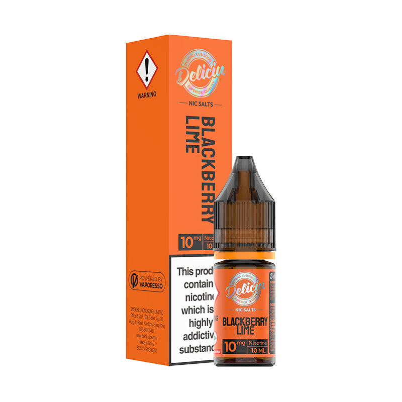 Deliciu 2 20mg Nic Salt (BLACKBERRY LIME)