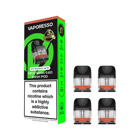 XROS Corex 3.0 Pods 4 Pack (0.6 OHM)
