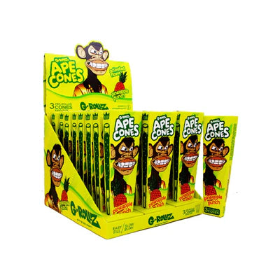 G-ROLLZ Ape Cones 24 pack (3 cones per pack) (Pineapple Punch)