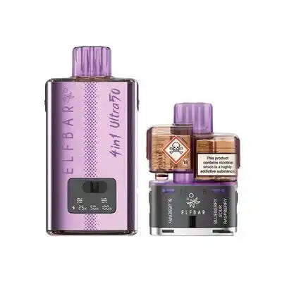 ELFBAR 4 in 1 Ultra50 Prefilled Pod Kit (PURPLE EDITION)