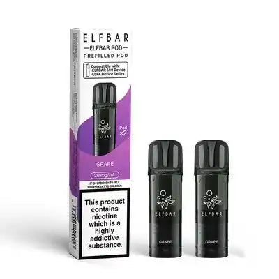 Elf Bar 600 Prefilled Pods 2 Pack Grape