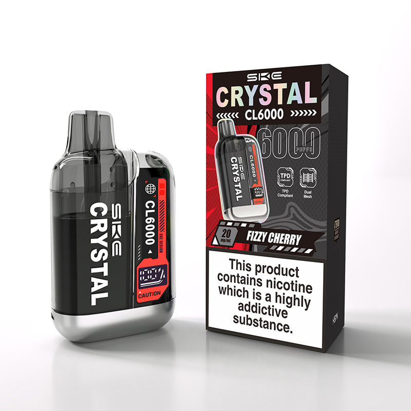 SKE Crystal CL6000 Legal Big Puff Device (FIZZY CHERRY)