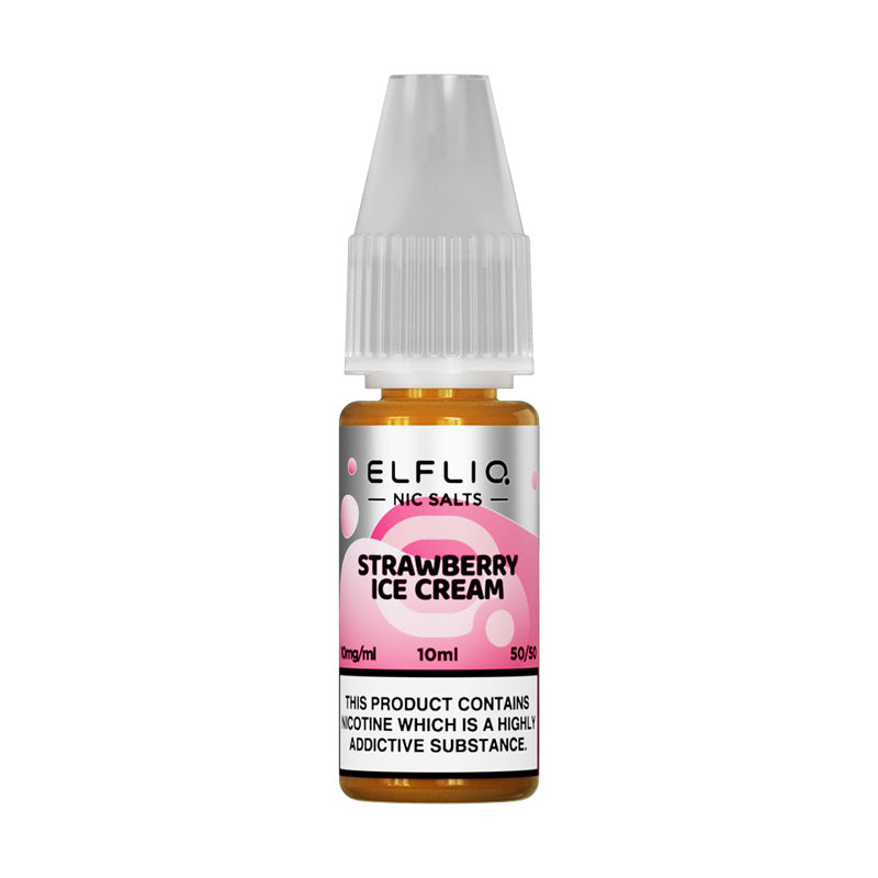 Elfliq 10mg Nic Salts (STRAWBERRY SNOOW- ICE CREAM)
