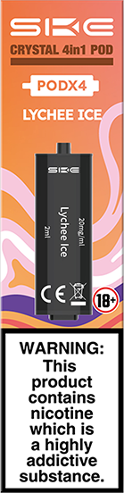 SKE Crystal 4-in-1 2400 Pre-filled Flavour Pods (LYCHEE ICE)