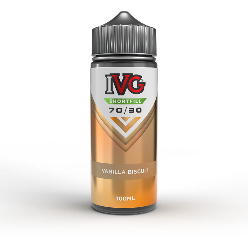 IVG 70/30 100ml Shortfill (VANILLA BISCUIT)