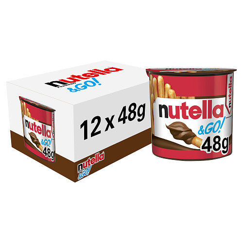Nutella & Go! Hazelnut Chocolate Spread and Breadsticks Snack Pot 48g 48g × 12 × 1