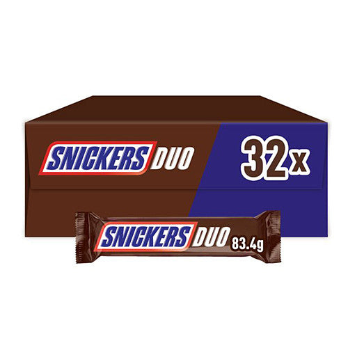 Snickers Milk Chocolate Bar Duo 83.4g 83.4g × 32 × 1