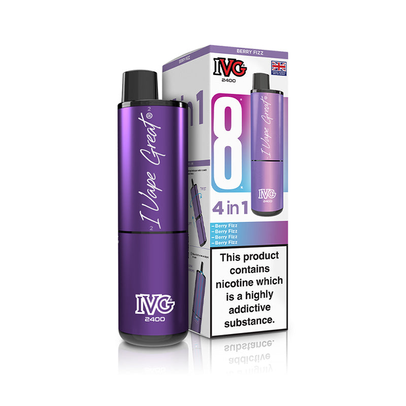 IVG 2400 4 In 1 Rechargeable Pod Kits (BERRY FIZZ)