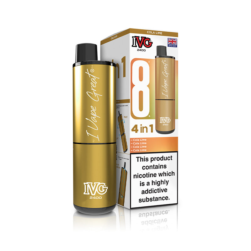IVG 2400 4 In 1 Rechargeable Pod Kits (COLA LIME)