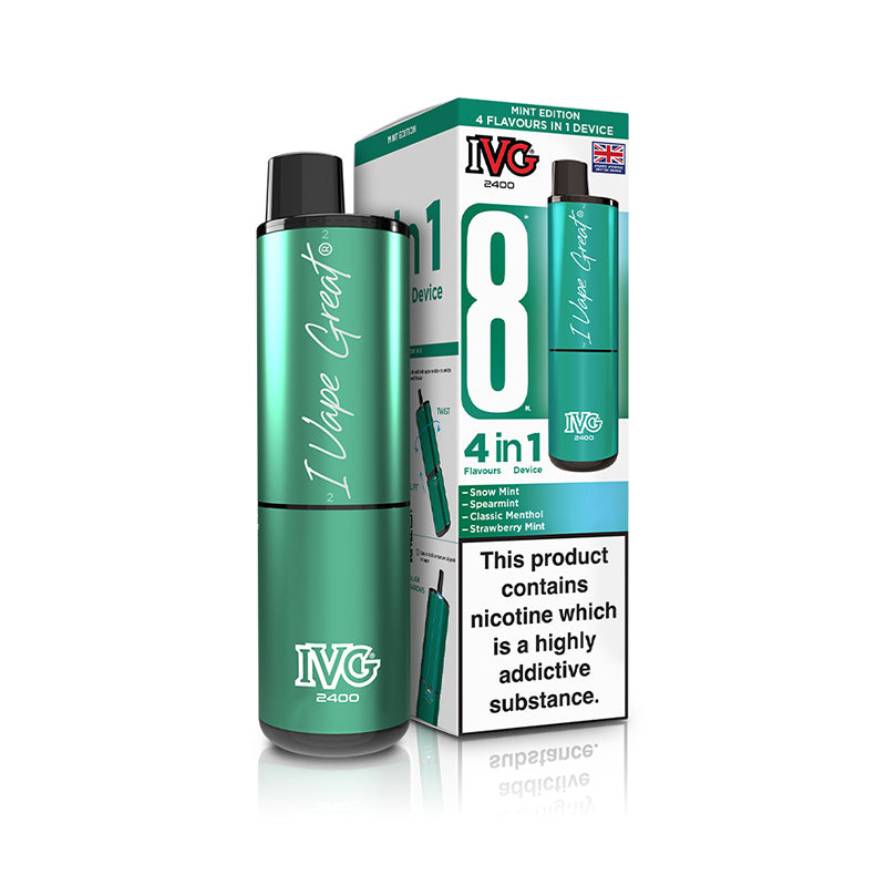 IVG 2400 4 In 1 Rechargeable Pod Kits (MINT EDITION)