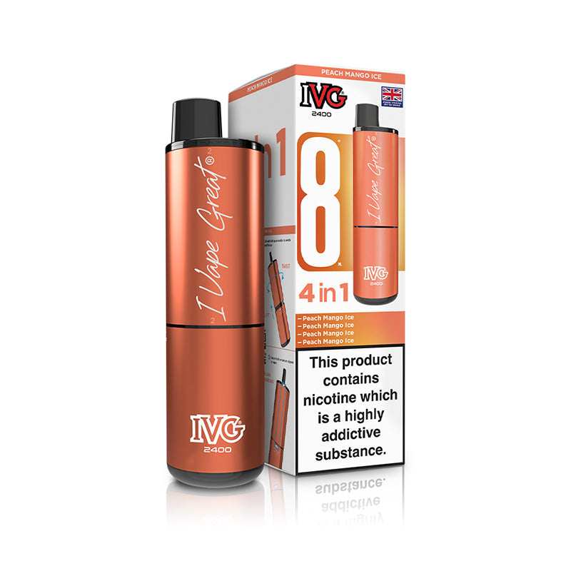 IVG 2400 4 In 1 Rechargeable Pod Kits (PEACH MANGO ICE)