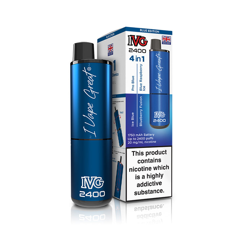 IVG 2400 4 In 1 Rechargeable Pod Kits (BLUE EDITION)