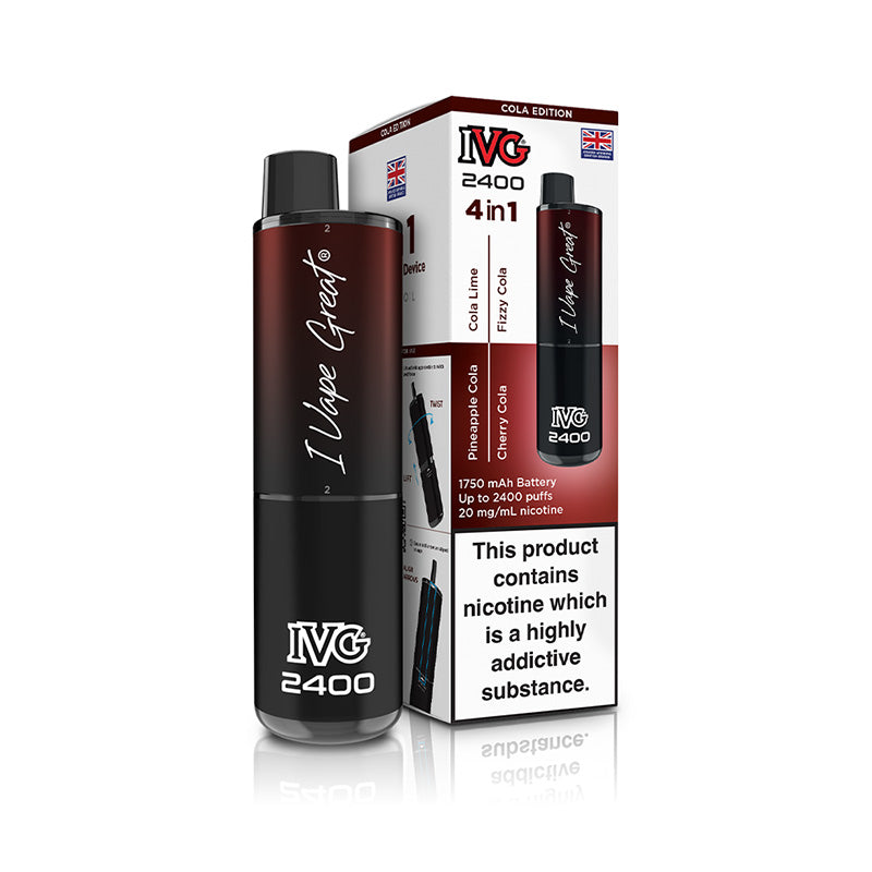 IVG 2400 4 In 1 Rechargeable Pod Kits (COLA EDITION)
