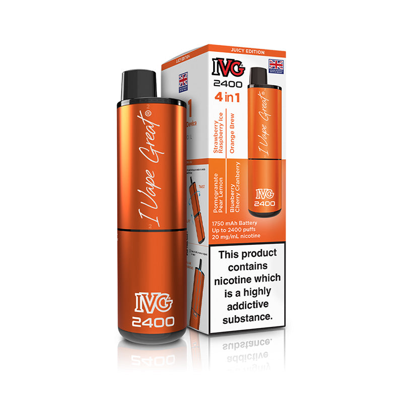 IVG 2400 4 In 1 Rechargeable Pod Kits (JUICY EDITION)