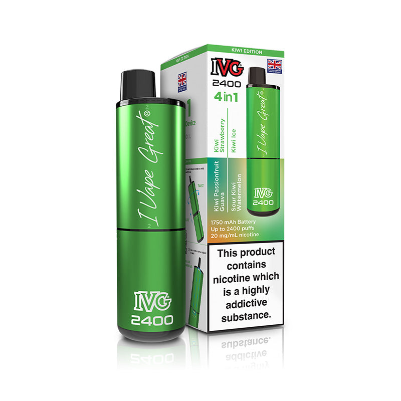 IVG 2400 4 In 1 Rechargeable Pod Kits (KIWI EDITION)