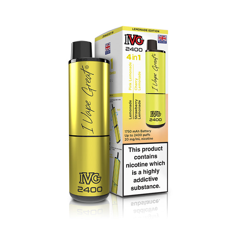 IVG 2400 4 In 1 Rechargeable Pod Kits (LEMONADE EDITION)