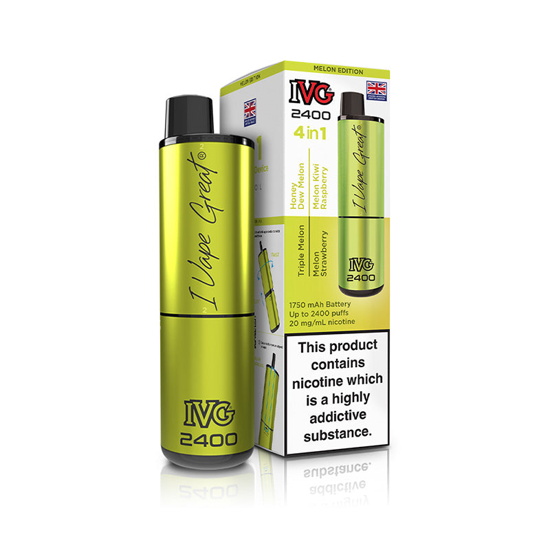 IVG 2400 4 In 1 Rechargeable Pod Kits (MELON EDITION)