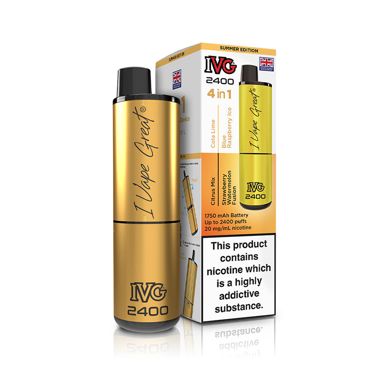 IVG 2400 4 In 1 Rechargeable Pod Kits (SUMMER EDITION)
