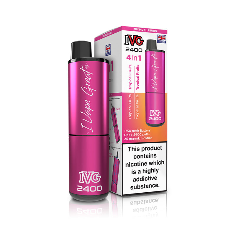 IVG 2400 4 In 1 Rechargeable Pod Kits (TROPICAL FRUITS)