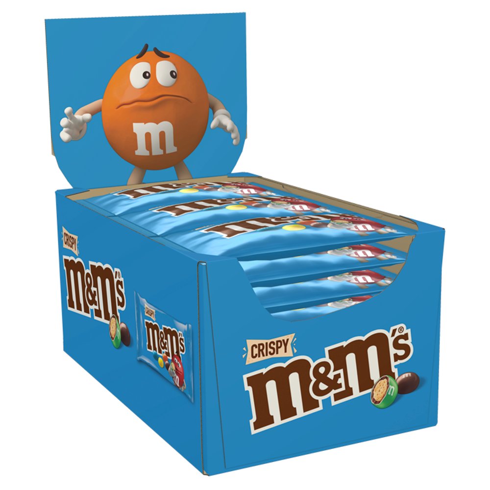 M&M'S Milk Chocolate Crispy Bag 36g Std × 24 × 1