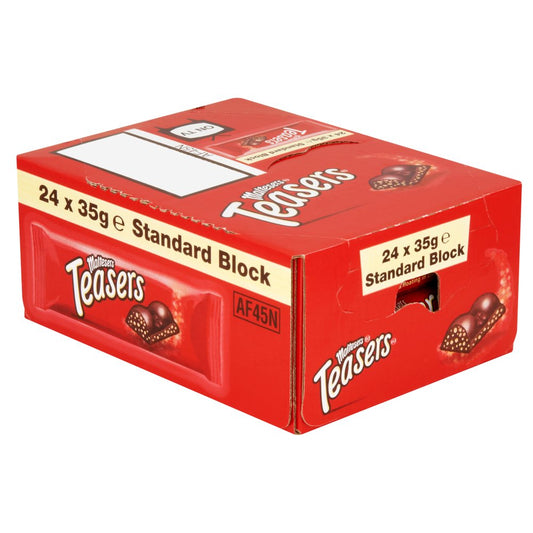 Maltesers Teasers Milk Chocolate Bar 35g Std × 24 × 1
