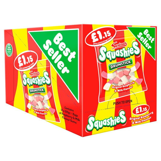Swizzels Drumstick Squashies Original Raspberry & Milk Flavour 120g
