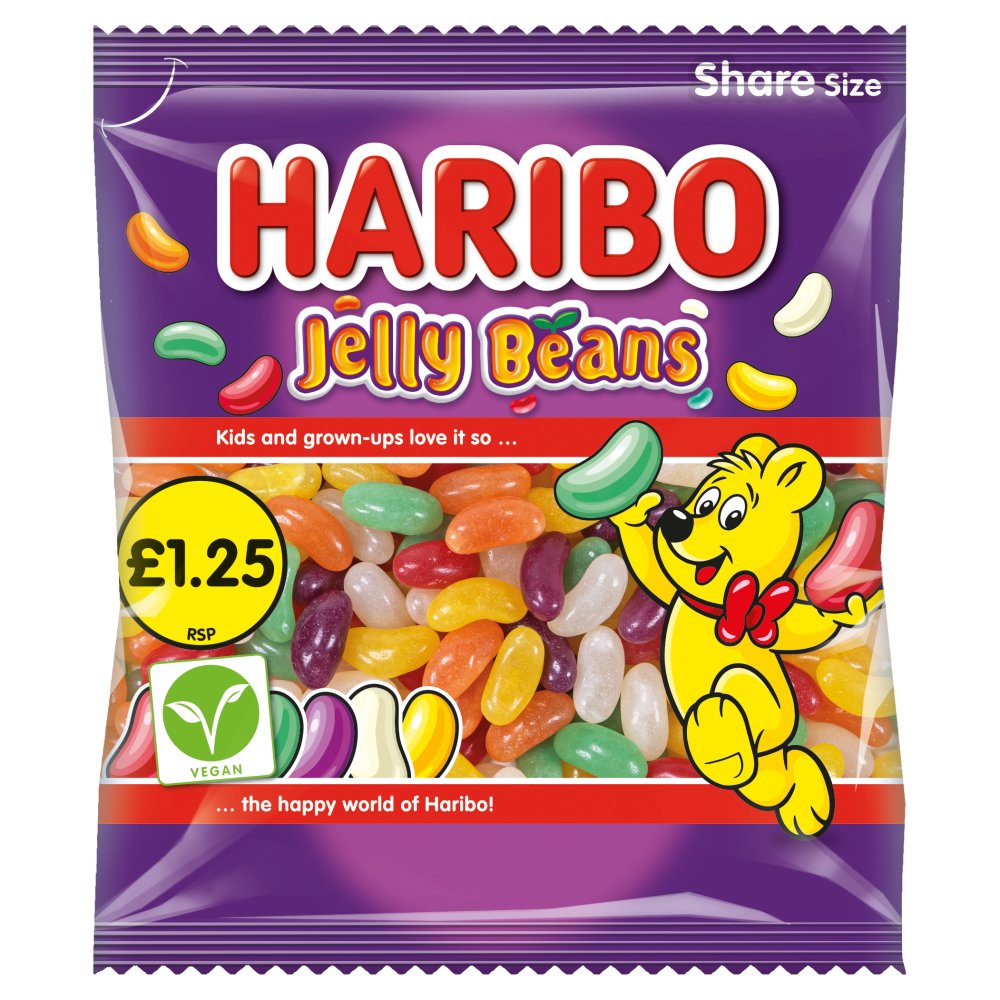 HARIBO Jelly Beans Sweets Sharing Bag 140g