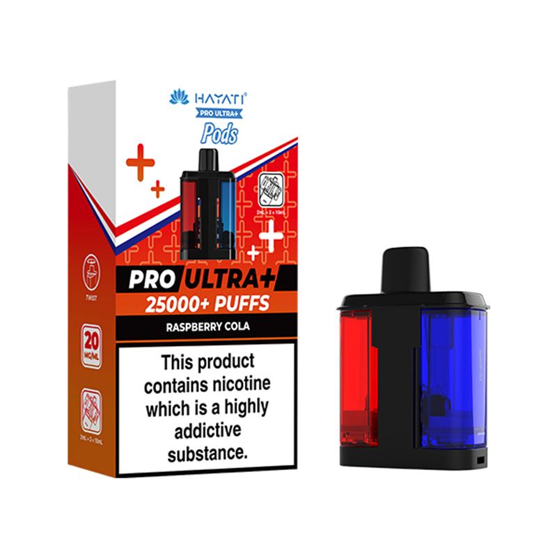Hayati Pro Ultra+ 25K Prefilled Pods Raspberry Cola