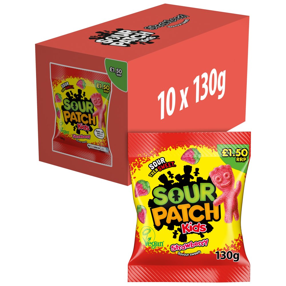 Sour Patch Kids Strawberry Sweets Bag 130g