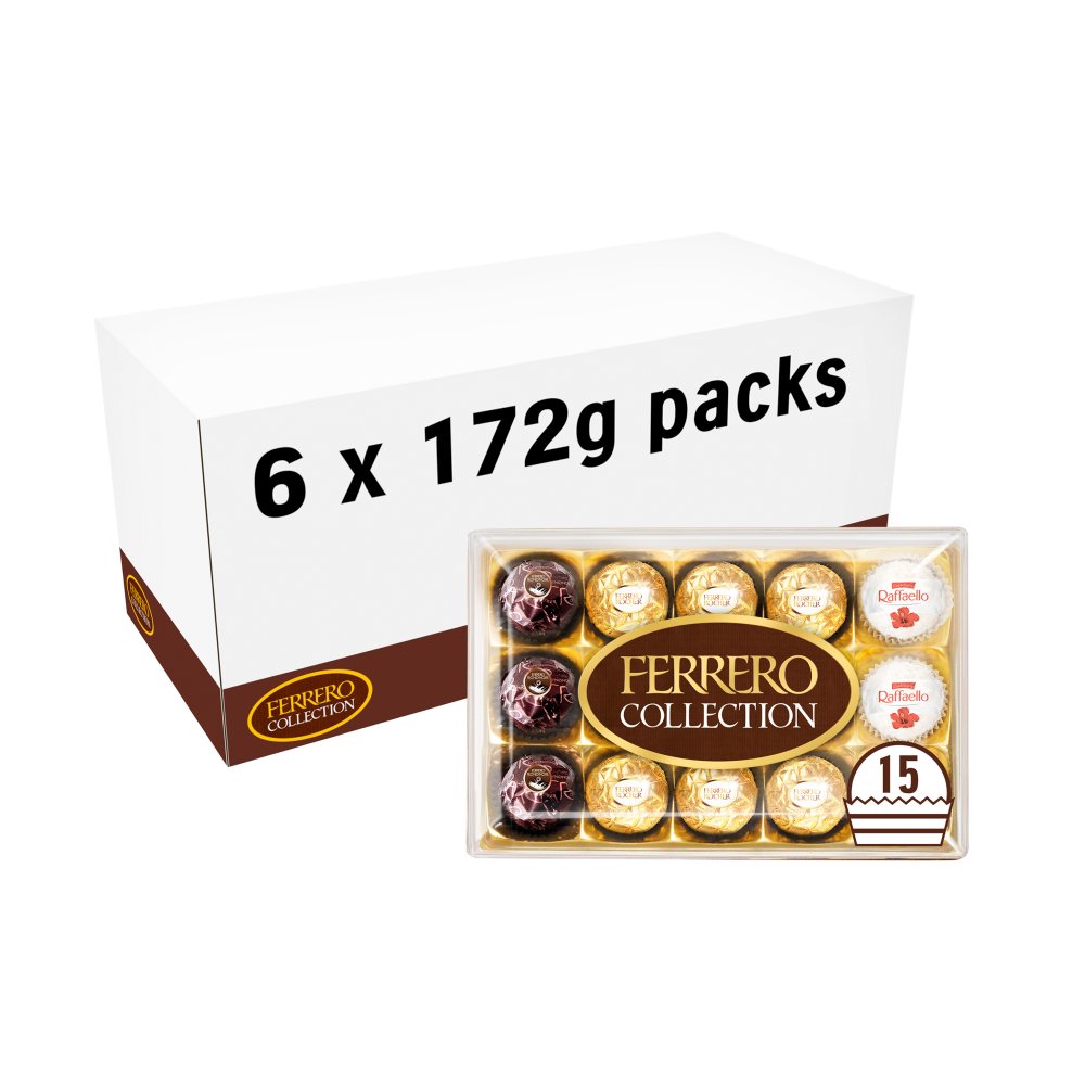 Ferrero Collection Gift Box of Chocolates 15 Pieces (172g) T15 × 6