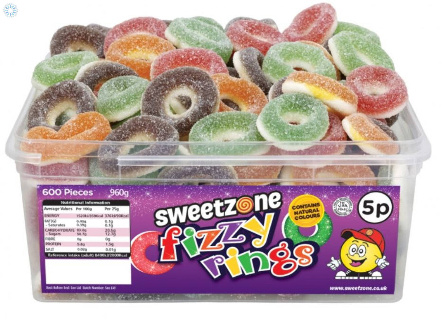 Sweetzone Fizzy Rings Tub