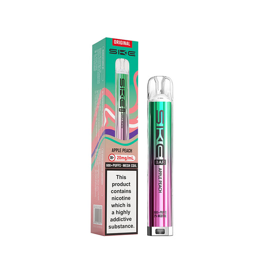 SKE Bar 600 Prefilled Pod Kit (APPLE PEACH)