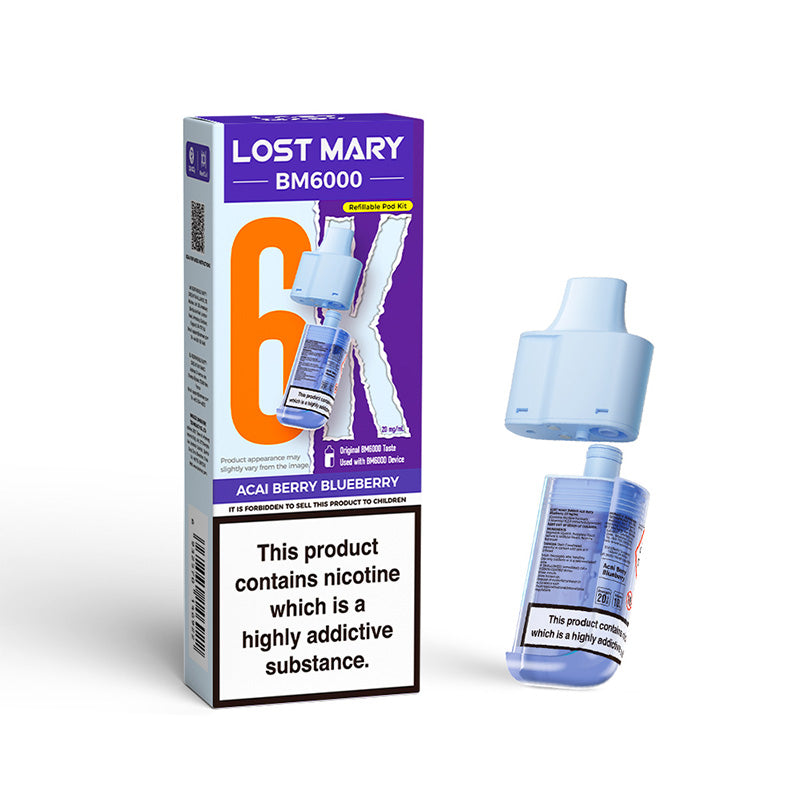 Lost Mary BM6000 Replaceable Pod (ACAI BERRY BLUEBERRY)